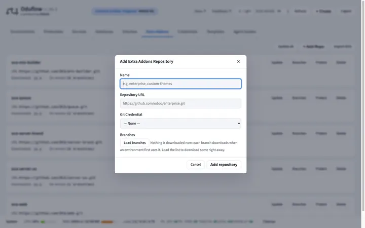 Añadir un repositorio