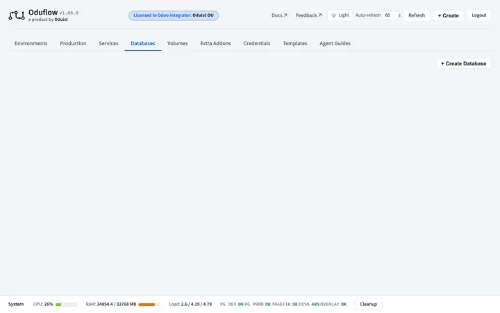 Bases de datos de servicio