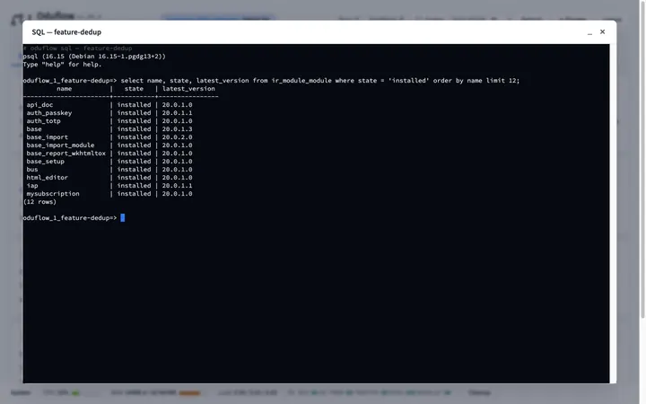 Consola SQL